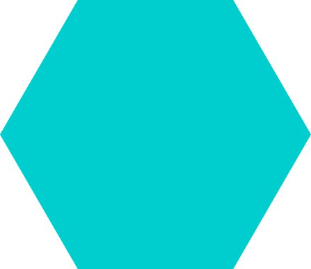Blue hexagon